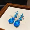Conjunto de Dos Piezas de Lujo Accesible Francés Colgante de Flor de Zirconia Cadena de Suéter Nicho de Gama Alta Exquisito Elegante Collar para Mujeres
