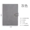 Caderno de negócios A5, com fecho de fecho, adequado para anotações de reunião e uso no escritório; design simples e pode ser personalizado com um logotipo