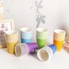 Vasos de Papel Desechables Transfronterizos para Decoración del Hogar y Restaurante, En Stock, Engrosados, Coloridos, Vasos de Agua para Negocio Mayorista Comercial
