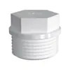 Plugue de fio externo, rosca externa, dente externo, tubo de abastecimento de água de PVC, plugue plástico hexagonal externo, 20 tampão, tampa de tubo, 4 minutos ~ 2 polegadas