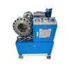 Máquina de crimpagem de tubos redondos e quadrados para estufas, equipamento de crimpagem de topo para tubos de aço, máquina de crimpagem para mangueiras, tubos de óleo e tubos de aço