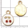 Mezcla de 30 Estilos de Aleación con Goteo de Aceite Dibujos Animados Fruta Piña Fresa Colgante Colgante Pulsera DIY Collar Accesorios de Joyería