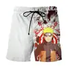 Pantalones Cortos de Verano Europeos y Americanos Dragon Ball Huo Sombra Impresos en 3D Pantalones Casuales Sueltos de Verano Pantalones de Playa para Hombre de Anime Japonés