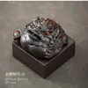 Novo Pet de Chá de Argila Roxa Estilo Chinês, Sapo Dourado Trazedor de Fortuna, Pode Ser Usado como Ornamento de Mesa de Chá, Decoração Criativa para Casa em Estilo Chinês Tradicional