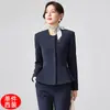 Ropa de trabajo entallada para recepción de hotel, uniformes de atención al cliente, trajes profesionales para mujer otoño 2026 venta al por mayor