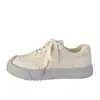 Zapatillas Blancas Antideslizantes de Suela Gruesa para Mujer, Nueva Moda Primavera 2026 Versátiles Casuales, Zapatillas de Entrenamiento Alemanas de Suela Blanda de Caña Baja Modernas
