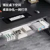Caja de Almacenamiento Tipo Cajón Invisible Debajo del Escritorio Organizador Inferior para Escritorio de Oficina Estante Artefacto Ocultador de Desorden para Estación de Trabajo