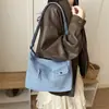 Bolsa Transversal Design de Nicho Feminina 2026 Novo Estilo Tendência Retrô Jeans Balde Versátil Ombro Único Bolsa Tote para o Dia a Dia