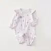 Mono para bebé, ropa para recién nacido, pijama de algodón de manga larga, primavera y otoño, gorro para bebé recién nacido, ropa de escalada