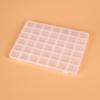 Caixa Plástica com 42 Compartimentos e Slots para Cartões para Organizar Miçangas, Joias e Strass para Nail Art