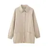 Abrigo chaqueta bomber larga para mujer estilo europeo americano, novedad primavera 2025, venta al por mayor