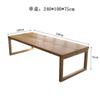 Combinación de Mesa y Silla de Oficina Estilo Nórdico de Tronco Mesa Larga Creativa para Sala de Capacitación Mesa de Conferencia de Madera Maciza para Empresa Grande