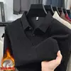 Suéter Grueso Forrado de Polar para Papá, Ropa Roja para el Año de Nacimiento, Conjunto Cálido de Dos Piezas para Hombre Otoño e Invierno, Atuendo para Boda y Banquete de Cumpleaños