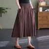 Pantalones de Nylon de Pierna Ancha para Mujer 2026 Verano Nuevo Estilo Holgados Tallas Grandes Color Sólido Cintura Elástica Pantalones de Falda Acampanada Casual Pantalones Cortos