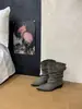 Botines cortos de tacón grueso con punta afilada, adelgazantes, estilo nuevo 2026, hebilla, moda francesa, sexys para mujer