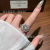 Venta al por mayor del fabricante Xiaohongshu Anillo de Jade de Espuma de Agua Natural con Incrustación de Plata S925, Nuevo Estilo Chino Lujo Ligero Diseño de Moda