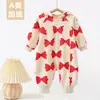 [75 Yuan por 3 Piezas] Rebaja de Invierno para Bebés y Niños Pequeños, Mono Grueso de Invierno para Niños y Niñas, Estilo Otoño e Invierno, Mameluco para Recién Nacidos