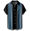 Camisas de Manga Corta para Hombre de Verano, Nuevas, Más Vendidas Transfronterizas, con Impresión Digital 3D, Camisas Casuales de Moda y Tendencia