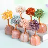 Fábrica por atacado todos os tipos de árvore de cristal natural ametista ágata home office decoração original cor de pedra forma tigela