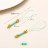 Lanyard Tejido de Mazorca de Maíz Colgante Accesorio Cierre de Pagoda Joyería Hecha a Mano DIY Colgante Lanyard para Teléfono Fabricante Venta Directa
