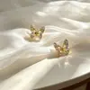 Pendientes Versátiles de Venta Caliente Transfronteriza, Accesorios para Orejas de Diseño Nicho, Pendientes Vintage de Perla y Circonita para el Día a Día, Pendientes al por Mayor