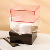 Caja de Almacenamiento Acrílica Transparente Colorida con Tapa, Caja de Regalo, Caja para Empaque de Dulces, Regalo de Retorno para Dama de Honor, Caja de Regalo Personalizada