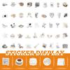100 adesivos brancos transfronteiriços ins vento branco pequeno fresco telefone móvel shell cola DIY adesivos decorativos à prova d'água