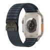 Correa Advanced Sense Tejido de Nylon con Bucle de Patrón de Onda para Apple Watch Hebilla de Paracaídas Tejida Correa de Reloj iwatch