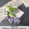 Arreglo de Escena con Flores Artificiales, Flores Falsas Serie Morada para Celebraciones de Bodas, Arreglos Florales de Piso, Flores para Decoración de Escena de Salón de Bodas