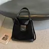 Bolsa Feminina Casual para o Dia a Dia 2026 Outono Novo Estilo Moda Versátil Patchwork Bolsa Transversal Estilo Coreano Color Block Bolsa de Ombro com Corrente
