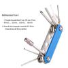Chave multifuncional para bicicleta Ferramenta de reparo de pneus ao ar livre Acessórios de reparo para bicicleta de montanha Ferramenta de reparo dobrável