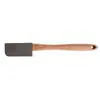 Espátula de Silicona para Hornear Herramientas de Cocina Pastel Postre Crema Espátula Mango de Madera Espátula Grande para Mantequilla Hogar