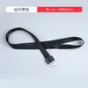 Cordão de Liga de Alumínio Fivela de Alumínio com Cristal Cordão de Trabalho Corda de Marcação de Crachá de Identificação Espessada Corda para Pendurar no Pescoço de Funcionário Corporativo