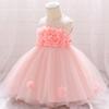 Vestido de Princesa para Bebé Nuevo con Aplicación Vestido para un Año Falda Tutú Vestido para Niños Vestido de Bebé
