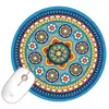 Mouse Pad Estilo Boêmio Vintage Personalizado Tapete de Mesa de Borracha para Computador Laptop Coaster Cruzamento Oriente Médio Rússia