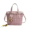 Bolso de Mano y Bolso Cruzado de Cuadros Melard para Mujer 2026 Nuevo Bolso de Hombro de Encaje Elegante con un Diseño Único y de Moda de Cubo