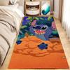 Linda Alfombra de Mesita de Noche de Dibujos Animados Stitch, Resistente a Manchas y Fácil de Cuidar, Alfombra Resistente al Desgaste para Mirador, Manta Refrigerante para Dormitorio, Alfombra para Mesa de Café de Sofá