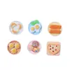 Serie de desayuno temática de comida accesorios de resina pegamento de crema DIY accesorios para el cabello hechos a mano, pinzas para el cabello, fundas para teléfonos, materiales para pegatinas de refrigerador