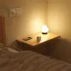 Estante de Almacenamiento de Pared, Mesa Plegable, Tablero de Madera, Montado en Pared, Sala de Estar, Divisor sin Perforaciones, Estante, Mesita de Noche de Dormitorio