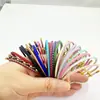 Fivela em Forma de I Dourada Rígida 3D Galvanizada a Cobre com Corda de Aço Pulseira de Mão Ajustável à Prova d'Água e Suor Pronta para Venda
