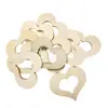 Promoción en stock Amazon corazón de melocotón de madera hueca amor pintura creativa hecha a mano accesorios de boda festivos accesorios en forma de corazón