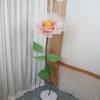 Grande janela de gaze simulada com flor para decoração de casamento, layout de local de atividades, terno de peônia simulada, atacado
