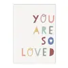 Nubes Escandinavas Arcoíris Pintura en Lienzo Arte Pintura Números Letras Sol Póster Pintura para Niños Decoración Habitación Infantil Núcleo de Pintura