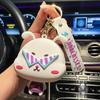 Porta-moedas de Silicone com Áudio Criativo Bolsa de Armazenamento Infantil Pingente de Chaveiro Boneca Pendurada Exquisita Máquina de Venda Presente