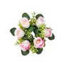 Velas Flor de Rosa Artificial Guirlanda Decoração de Mesa Flor Folha de Eucalipto Amazon Mais Vendido Novo Produto Guirlanda de Folhas de Eucalipto