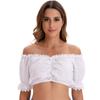Comercio Exterior de Amazon Nuevo Traje Ding Dong Blanco y Negro Ropa de Oktoberfest Alemán Camisa de Manga Corta para Mujer