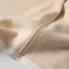 Emagrecedor de Cintura~ Gola Alta Estilosa Lado Duplo de Lã Corte Tridimensional À Prova de Vento para Exterior Jaqueta Interna Quente Roupa de Outono