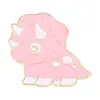 Broche de Aleación de Dinosaurio Pequeño Colorido Lindo y Adorable Insignia de Dibujos Animados Personalidad Accesorio para Ropa Bolso