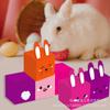 KZ012 Amazon Pascua Color Conejo Cola Arriba Orejas Galletas Bocadillos Regalo Caja de Papel Estéreo