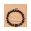 2024 venta transfronteriza Amazon pulsera de cuentas de piedra natural doce constelaciones ojo de tigre piedra pictórica pulsera al por mayor